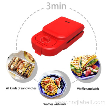electric 2 slice nonstick sandwich toaster with timer